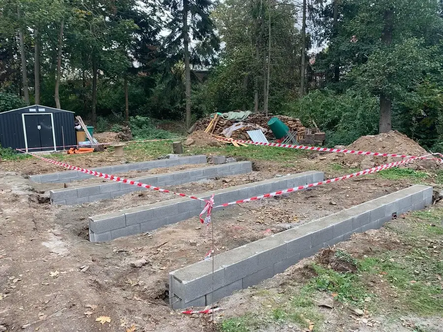 Základové pásy z betonových tvárnic